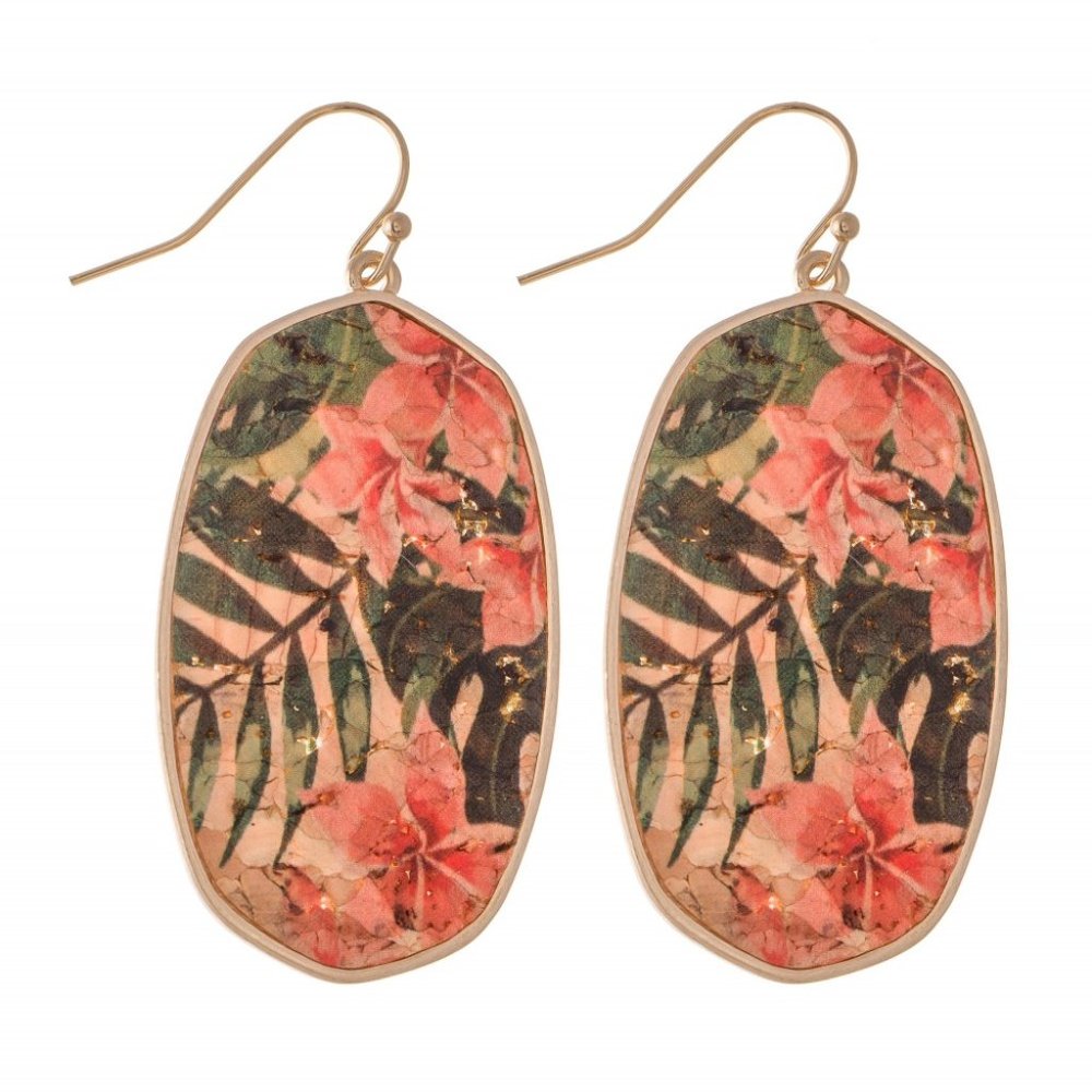 Tropical Cork Earrings